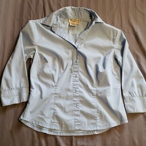 Light blue button up